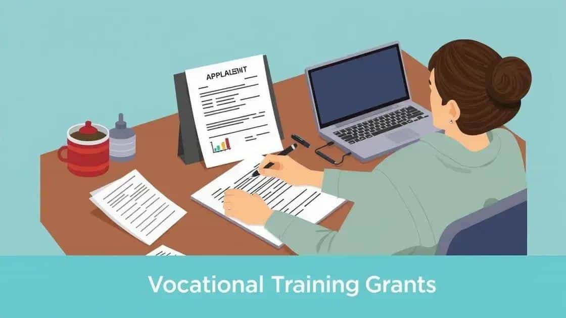 How to apply for vocational training grants