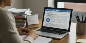 Woman reviewing application for 2025 Social Security Disability Benefits