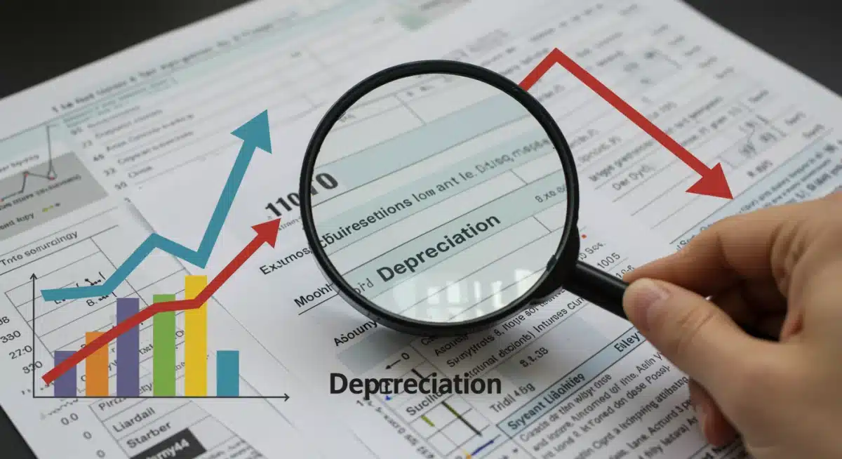 Financial charts and tax forms illustrating depreciation strategies for small businesses