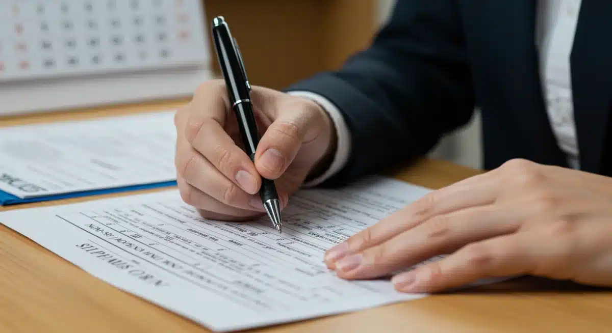 Filling out detailed Social Security Disability application form