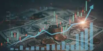 Financial charts and diverse investment assets symbolizing growth and stability in an inflationary economy.