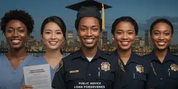 Public service workers celebrating student loan forgiveness success
