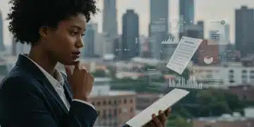 Small business owner analyzing legislative changes on a tablet