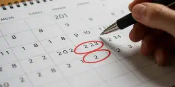 2026 calendar with federal grant application deadlines marked in red, emphasizing time-sensitive planning