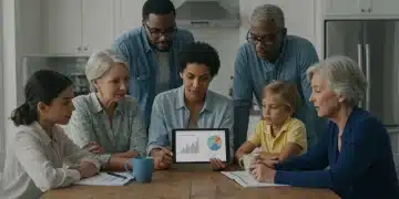 New Federal Benefits 2026: 3 Key Household Budget Changes Family discussing new federal benefits for 2026 and their impact on household budget