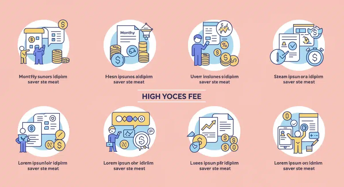 Infographic detailing common fees in high-yield savings accounts