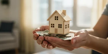 Hands holding a house-shaped piggy bank with money, symbolizing 2026 retirement savings