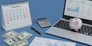 Year-end financial checklist 2026 planning tools on a desk