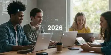 Students engaged in a modern online learning environment, showcasing effective digital classroom strategies.