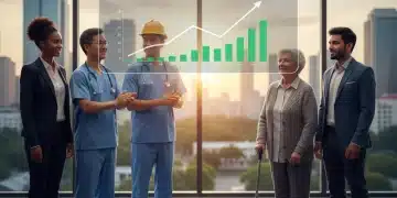 People analyzing unemployment benefit trends for 2026