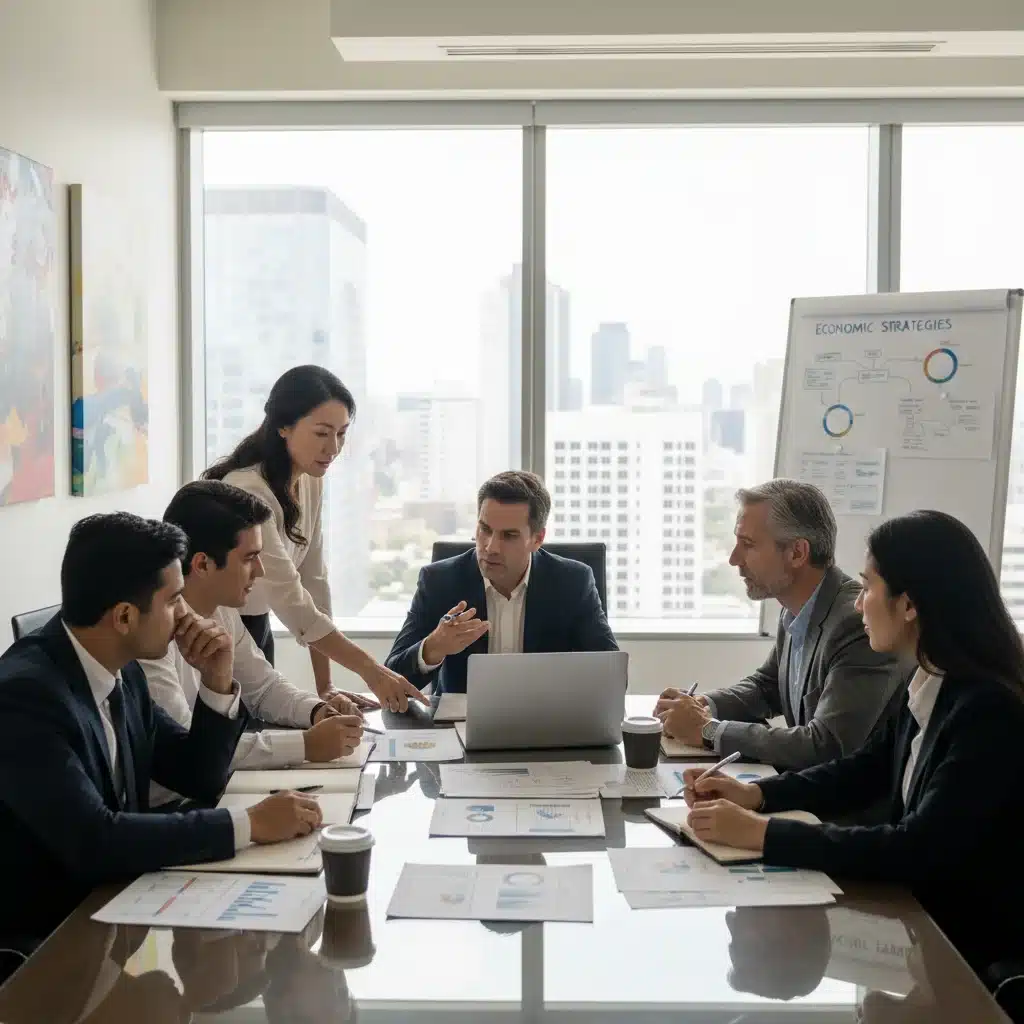 Financial advisors discussing economic outlook and mortgage strategies