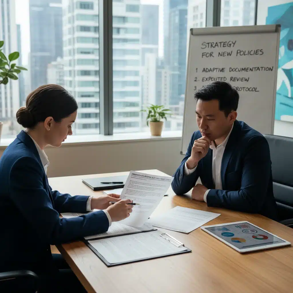Immigration lawyer advising client on new US immigration policies