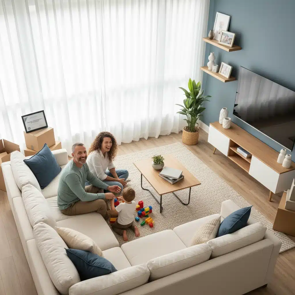 Veteran family enjoying their new home, symbolizing successful housing aid.