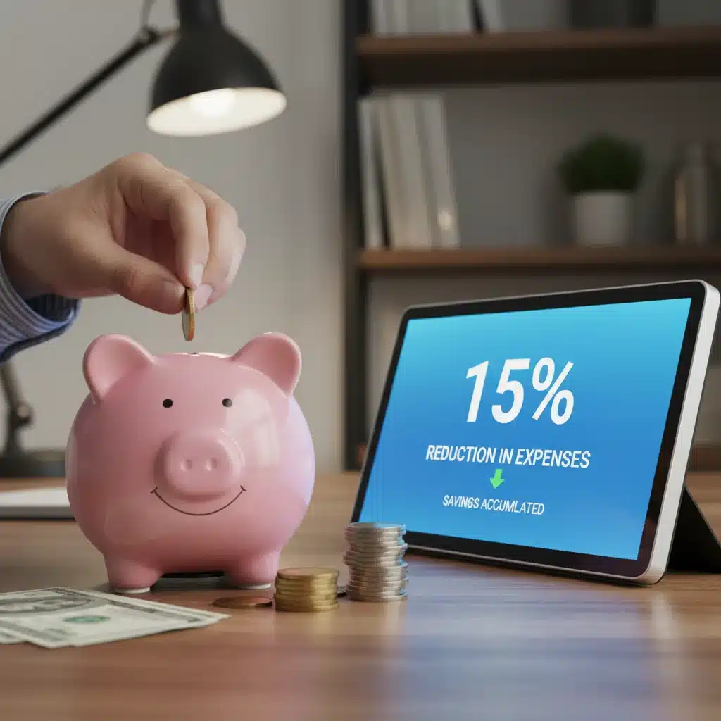 Successful expense reduction leading to increased savings