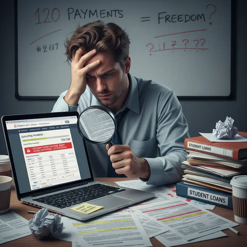 Individual struggling with complex PSLF documentation and loan servicer information