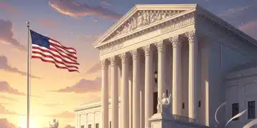 United States Supreme Court building at dawn, representing upcoming landmark cases.